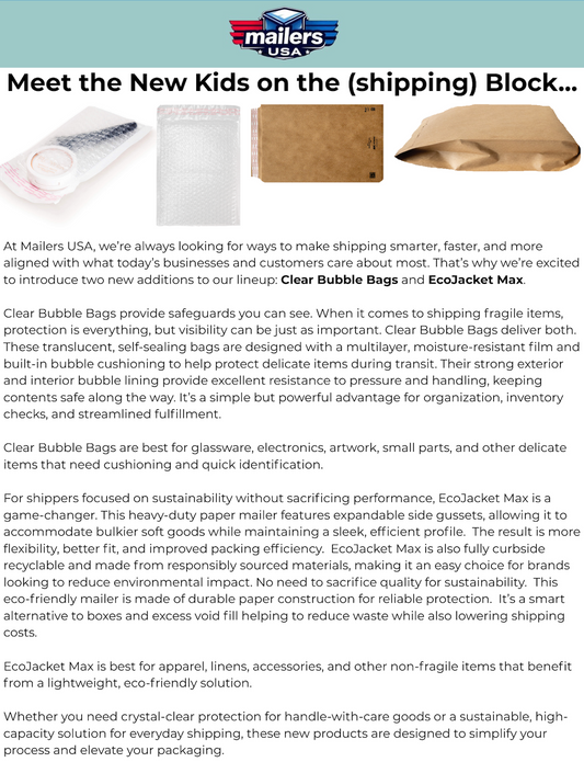 Meet the New Kids on the (shipping) Block...