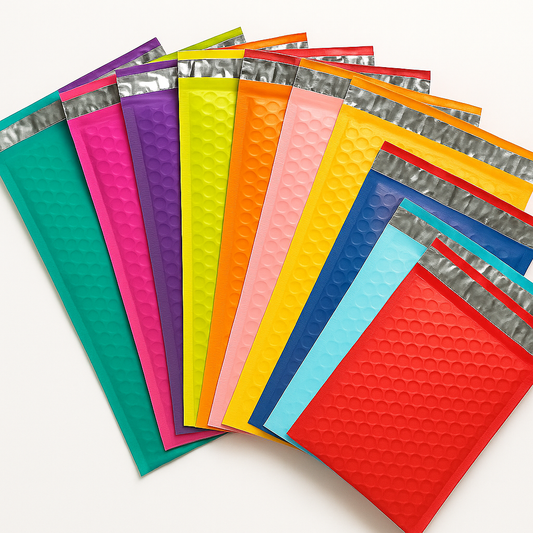 Colorful Poly Bubble Mailers