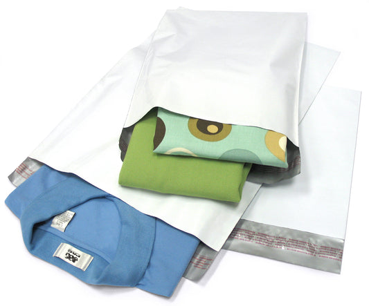 White Flat Poly Mailers