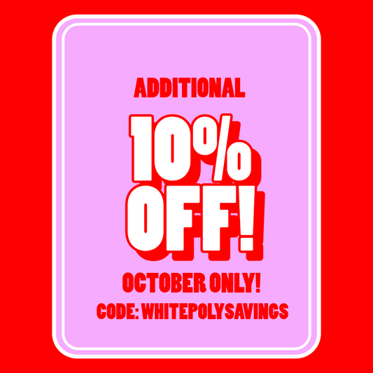 AIRJACKET® White Poly Bubble Mailers - 10% off in October with code WHITEPOLYSAVINGS at checkout!