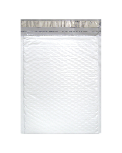 AIRJACKET® White Poly Bubble Mailers - 10% off in October with code WHITEPOLYSAVINGS at checkout!