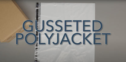 POLYJACKET® White Gusseted Flat Poly Mailers